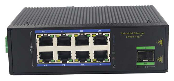 poe fiber switch 8tp+1fx